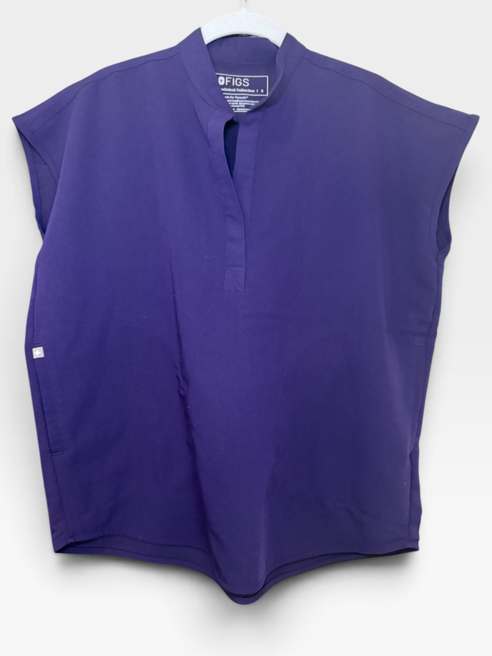 FIGS Women's Purple Jam Small EUC Top